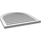 Ekena Millwork Round Top Surface Mount PVC Gable Vent: Functional, w/ 2"W x 1-1/2"P Brickmould Frame, 26"W x 28"H GVPRT26X2802SF - alternate 5